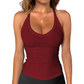 🥳SUMMER HOT SALE🥳💞50K+ SOLD!💥50% OFF! 🔥Women's Ribbed V-Neck Tank Top