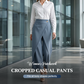 🔥2026 New Arrival ＆ Hot Sale🔥 Women's Patchwork Cropped Casual Pants 🌸