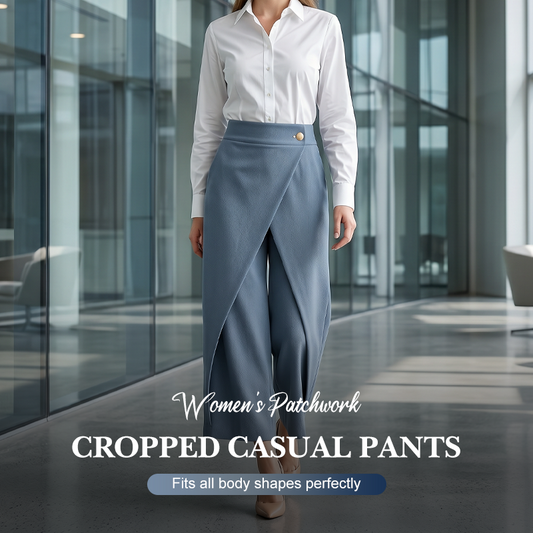 🔥2026 New Arrival ＆ Hot Sale🔥 Women's Patchwork Cropped Casual Pants 🌸