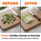 🔥2026 New Upgrade ＆ Hot Sale🔥3-in-1 Scallion Shredder & Peeler Kitchen Tool