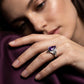 🔥2026 New Arrival ＆ Hot Sale ＆ 50％ Off🔥Asymmetrical Marquise Cut Purple Zircon Ring