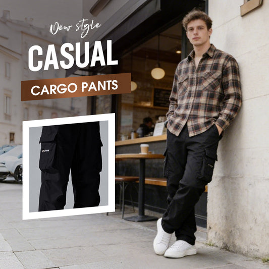 📢📢50% OFF !! ⏰ Men's Cargo Trousers – Multi-Pockets, Stretch, Casual ✨