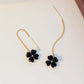 🔥2026 New Arrival ＆ Hot Sale ＆ 50％ Off🔥Elegant Four-Leaf Clover Threader Earrings