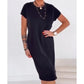 🌸 50% OFF NOW! 🌸Women's T-Shirt Dress – Soft, Pockets, Effortless Midi👗