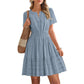 🔥2026 New Arrival ＆ Hot Sale ＆ 50％ Off🔥Women's Short Sleeve Tiered Mini Dress
