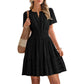 🔥2026 New Arrival ＆ Hot Sale ＆ 50％ Off🔥Women's Short Sleeve Tiered Mini Dress