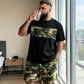 🔥2026 New Arrival ＆ Hot Sale ＆ 50％ Off🔥Men's Camouflage Print T-Shirt & Shorts Set
