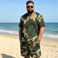 🔥2026 New Arrival ＆ Hot Sale ＆ 50％ Off🔥Men's Camouflage Print T-Shirt & Shorts Set