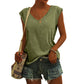 📢📢50% OFF !! ⏰Women's Casual V-Neck Loose Fit Tank Top