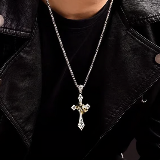 🔥2026 New Arrival ＆ Hot Sale🔥Vintage Crown Cross Necklace