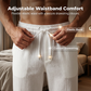 📢📢40% OFF !! ⏰Men's Textured 2-Piece Shirt & Pants Set – Breathable, Stand Collar, Elastic Waist 🌿