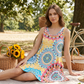 📢📢50% OFF !! ⏰Casual Sleeveless A-Line Printed Summer Dress