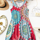 📢📢50% OFF !! ⏰Casual Sleeveless A-Line Printed Summer Dress