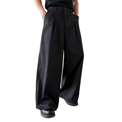 🔥2026 New Arrival ＆ Hot Sale ＆ 50％ Off🔥 Men's Classic Fit Wide-Leg Suit Trousers – Tailored cut, breathable fabric & perfect for work, weddings or formal events ✨