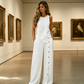 🔥2026 New Style ＆ Hot Sale ＆ 50％ Off🔥Women's Casual Sleeveless Top and Wide-Leg Pants Set