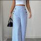 🌸 50% OFF NOW! 🌸High-Waist Striped Wide-Leg Trousers