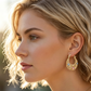 🔥2026 New Arrival ＆ Hot Sale ＆ 50％ Off🔥Gold-Plated Crescent Hoop Earrings with Enamel Flowers – Delicate, floral charm & perfect for everyday elegance or gifting 🌸