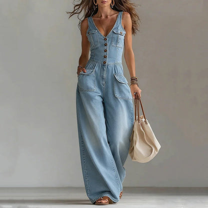 🌸 50% OFF NOW! 🌸 Women's Denim Jumpsuit