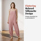📢📢50% OFF !! ⏰Women's Casual Striped Spaghetti Strap Jumpsuit