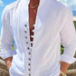 👕 50% OFF NOW! 🌊 Men's Linen Button Up Summer Beach Shirt