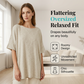 🔥Summer Bestseller🔥Women's Solid Color Loose Fit Boat Neck Top