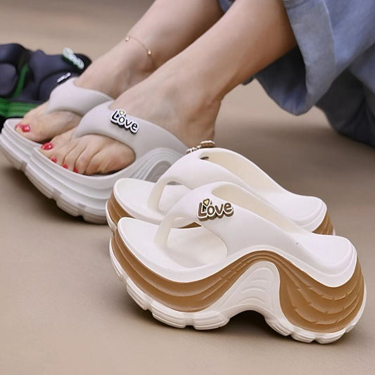 📢📢30% OFF !! ⏰ Women's Platform Thong Sandals – Chunky, Lightweight, Non-Slip ☀️