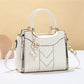 📢📢40% OFF !! ⏰Women's V-Stitched Satchel – Gold Hardware, Multi-Compartment, Top-Handle 🌸