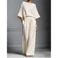 🌸 50% OFF NOW! 🌸Women's Two-Piece Loose Fit Top and Wide-Leg Pants Set