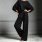 🌸 50% OFF NOW! 🌸Women's Two-Piece Loose Fit Top and Wide-Leg Pants Set
