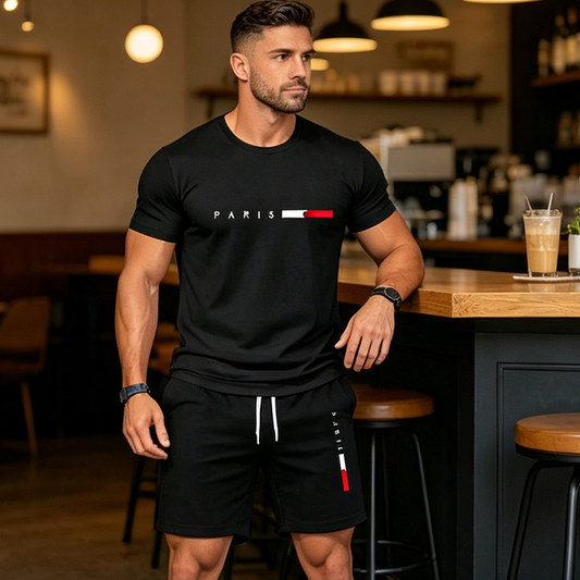 📢📢50% OFF !! ⏰ Men’s Printed 2-Piece Set