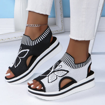 📢📢50% OFF !! ⏰Women's Casual Peep-Toe Platform Beach Sandals
