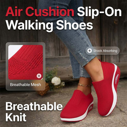 📢📢50% OFF !! ⏰Women's Air Cushion Slip-On Walking Shoes
