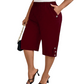 🌸 50% OFF NOW! 🌸Women's Casual Comfortable Elastic Waist Capri Trousers