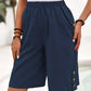 🌸 50% OFF NOW! 🌸Women's Casual Comfortable Elastic Waist Capri Trousers