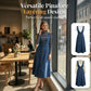 🌸 50% OFF NOW! 🌸Women's Button-Front Denim Overall Midi Dress
