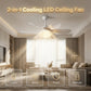 📢📢50% OFF !! ⏰2-in-1 Cooling LED Ceiling Fan