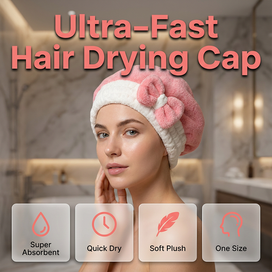 👚 50% OFF NOW! 🌸Super Absorbent Bowknot Hair Drying Cap