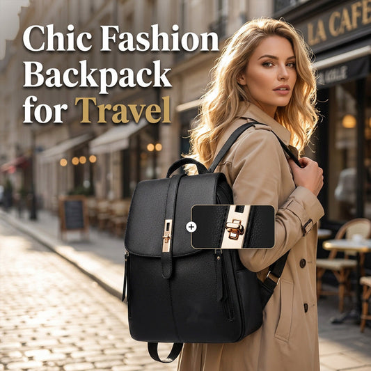 🌸 40% OFF NOW! 🌸Women PU Leather Backpack Fashion Shoulder Bag for Travel