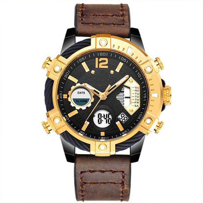 📢📢50% OFF !! ⏰Multifunctional Dual Display 3ATM Waterproof Men's Quartz Sports Watch