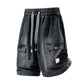 📢📢50% OFF !! ⏰Men‘s High Street Loose Denim Shorts