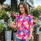🌸 50% OFF NOW! 🌸Women's Summer Floral Top with Puff Sleeves