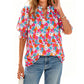 🌸 50% OFF NOW! 🌸Women's Summer Floral Top with Puff Sleeves