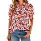🌸 50% OFF NOW! 🌸Women's Summer Floral Top with Puff Sleeves