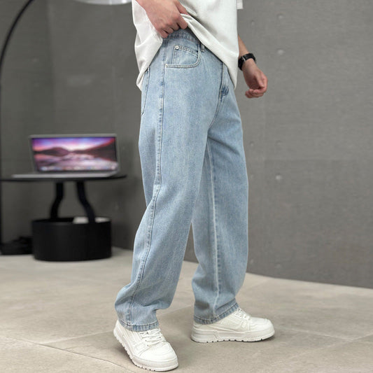 📢📢50% OFF !! ⏰Men's Loose Fit Straight Leg Pants with Classic Pockets