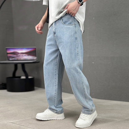 📢📢50% OFF !! ⏰Men's Loose Fit Straight Leg Pants with Classic Pockets