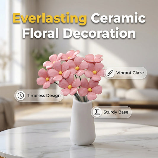 📢📢60% OFF !! ⏰Everlasting Ceramic Floral Decoration