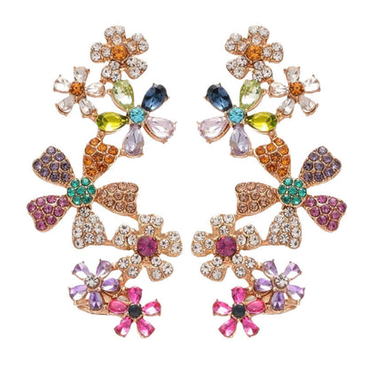 🌸 50% OFF NOW! 🌸Women's Vibrant Floral Crawler Earrings
