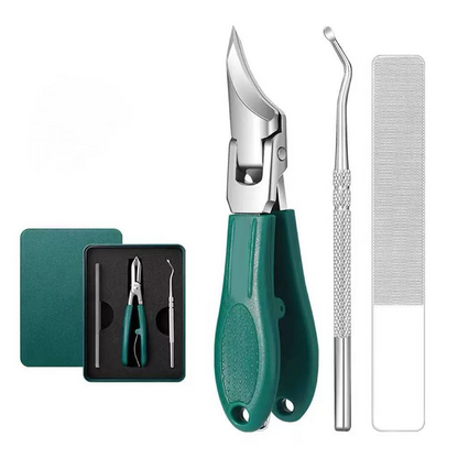 📢📢Buy 2 Get Free 1 !! ⏰ 3-Piece Professional Toenail Clipper Set – Precision Curved Blades 🦶