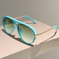 📢📢50% OFF !! ⏰ Women's Retro Double-Bridge Sunglasses – UV400 Protection & Gradient Lenses ✨
