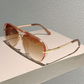 📢📢50% OFF !! ⏰ Women's Retro Double-Bridge Sunglasses – UV400 Protection & Gradient Lenses ✨